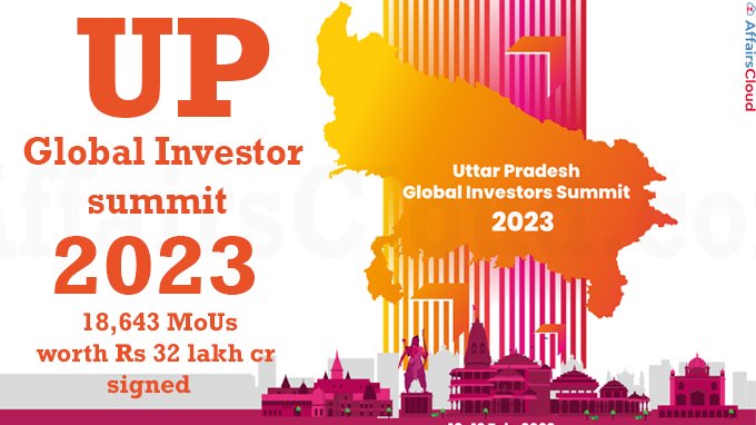 UP Global Investor summit 2023: 18,643 MoUs worth Rs 32 lakh cr signed​